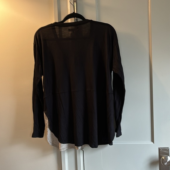 Madewell color block long sleeve v neck shirt size M - Picture 2 of 7